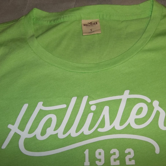 2/$28 Hollister Lime Green T-shirt Ladies Junior Size S - Picture 2 of 4